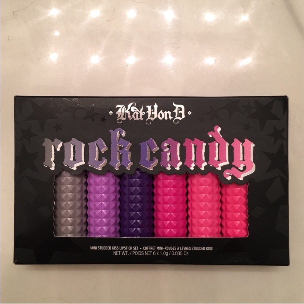 Kat Von D Studded Kiss lipstick, Rock Candy set